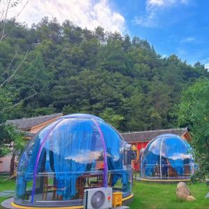 Buy cheap Polycarbonate Dome Tent Modular Prefab PC Crystal Bubble Dome House from wholesalers