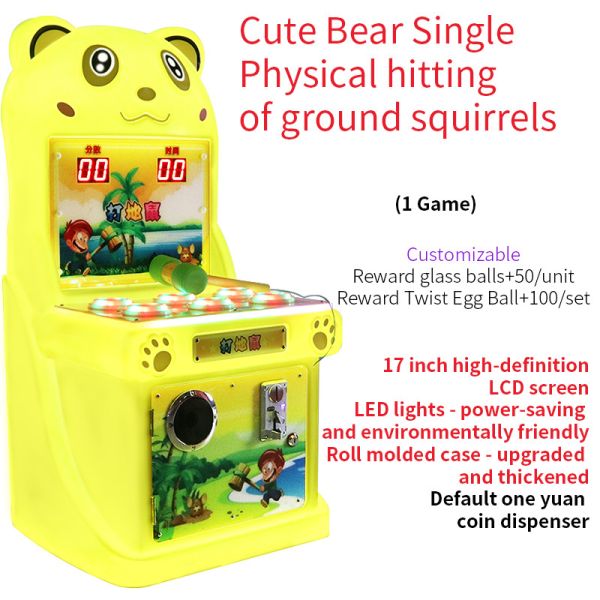 Coin-operated Electronic Game - Physical Whack-a-mole Tapping Game