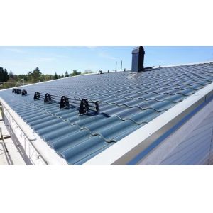 Buy cheap 50W BIPV Curved Roof Shingles Mono Integrated Solar Panel Tiles from wholesalers