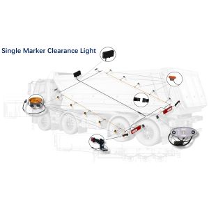 Buy cheap Quick Click-In Overmold Connector for Single Marker Clearance Lights with Optimized Cable Specifications product