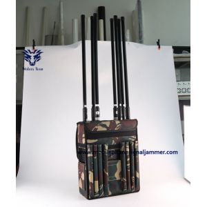 Durable High Power GPS WIFI5.8G Drone Signal Jammer Waterproof Backpack UAV