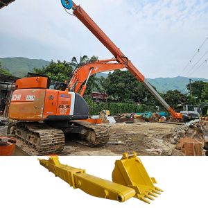 Buy cheap Two Section Telescopic Excavator Arm 10m Clamshell Telescopic Arm from wholesalers