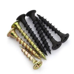 Customized Support ODM Black Phosphate Bugle Head Drywall Screws for Gypsum