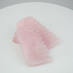 Buy cheap Rose Quartz Jade Massaging Comb Firm Skin Guasha Comb from wholesalers
