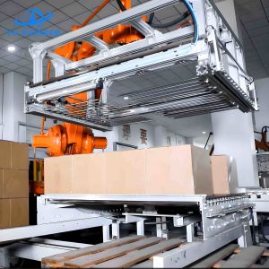 Buy cheap Adjustable Speed Auto Layer Palletizing Robot PLC Control Robot Palletizer Machine from wholesalers