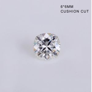 China Synthetic Loose VVS Moissanite Gemstones For Jewelry Making , DEF Color 6mm Cushion Cut on sale