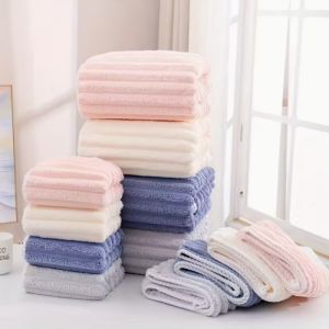 Quick-Dry Microfiber Hair Towel Cap with Snug Fit and Stylish Design for