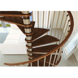 Prima Home Modular Spiral Staircase With Laminated Tempered Glass Tread And Post