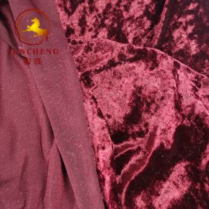 Buy cheap china factory weft knitted velvet/velour/crush velvet for garment and chair cover from wholesalers