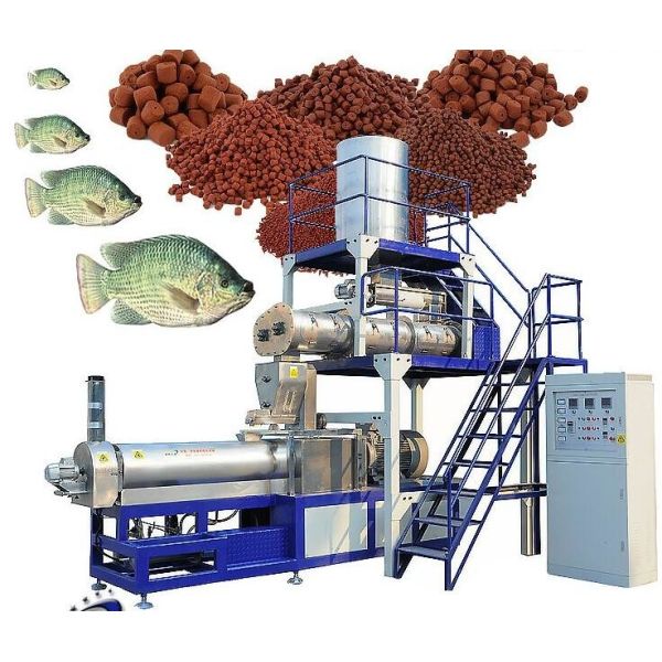Quality Silvery Floating And Sinking Fish Feed Pellet Extruder Machinery With High Technology for sale
