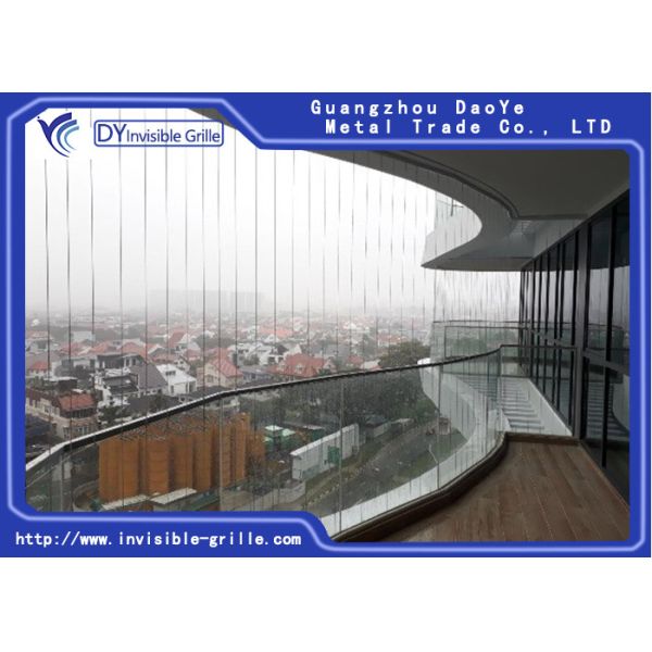 Buy cheap Building Curve Balcony Invisible Grille Tensile Strength Wire from wholesalers