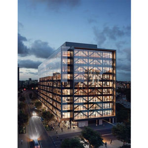 Quality Double Tempered Glazing Glass Curtain Wall Facade Aluminium Frame for sale