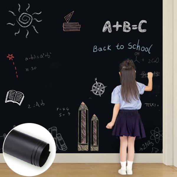 Quality 1.2m Removable Self Adhesive Blackboard Sticker Black Board Wall Sticker For Office School for sale