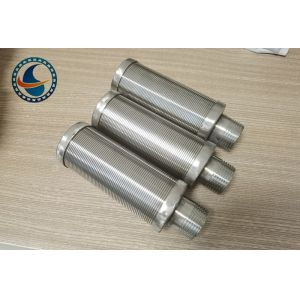 Buy cheap SS304 Rod Based Continuous Slot Wedge Wire Screen Pipe from wholesalers