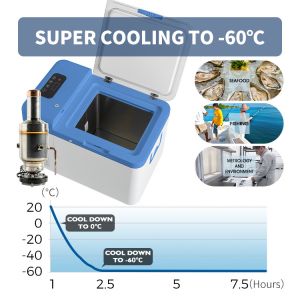 Refport 12V/24V DC 25L Ultra Low Temperature Home Storage Camping Portable