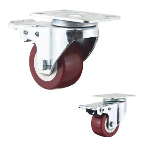 Buy cheap 65kg Capacity Plate Total Lock Pu Light Duty Casters from wholesalers