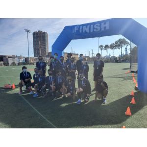 Blue 20ft Inflatable Archway Event Arch Entrance Finish Line Inflatable Race