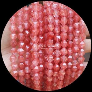 Buy cheap Faceted Natural Gemstone Beads in Vibrant Multicolor Watermelon Quartz Aquamarine Loose Strands Beads for DIY Jewelry from wholesalers
