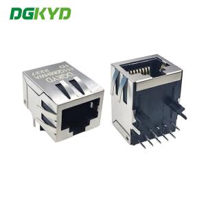 Buy cheap DGKYD111Q068HWA1D Gigabit Lightless Single Port Pcb Connector In-Line Network Socket Modular Jack RJ45 from wholesalers