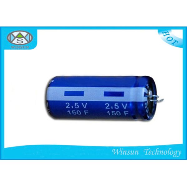 Quality Radial Super Farad Capacitor Low ESR Screw Type 2.5V 20F / 25F Cylindrical Shape for sale