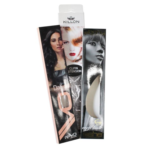 Buy cheap Rectangle Hair Extension Packaging Wig Box Packing Luxury Oiled Printing from wholesalers