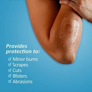 2.75inch Waterproof Transparent Dressing, Provides protection to minor burns,