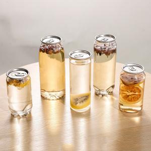 Buy cheap 210ml 350ml 500ml Clear Plastic Beer Cans / Juice Cans Custom from wholesalers