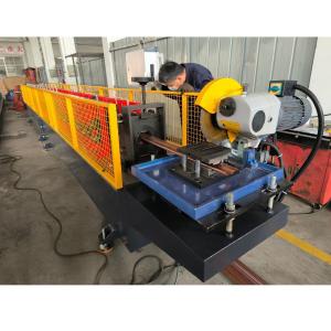 Buy cheap 0.7-1.2mm Galvanized Steel Metal Shutter Bottom Roll Forming Machine with Stop Saw Cutting from wholesalers