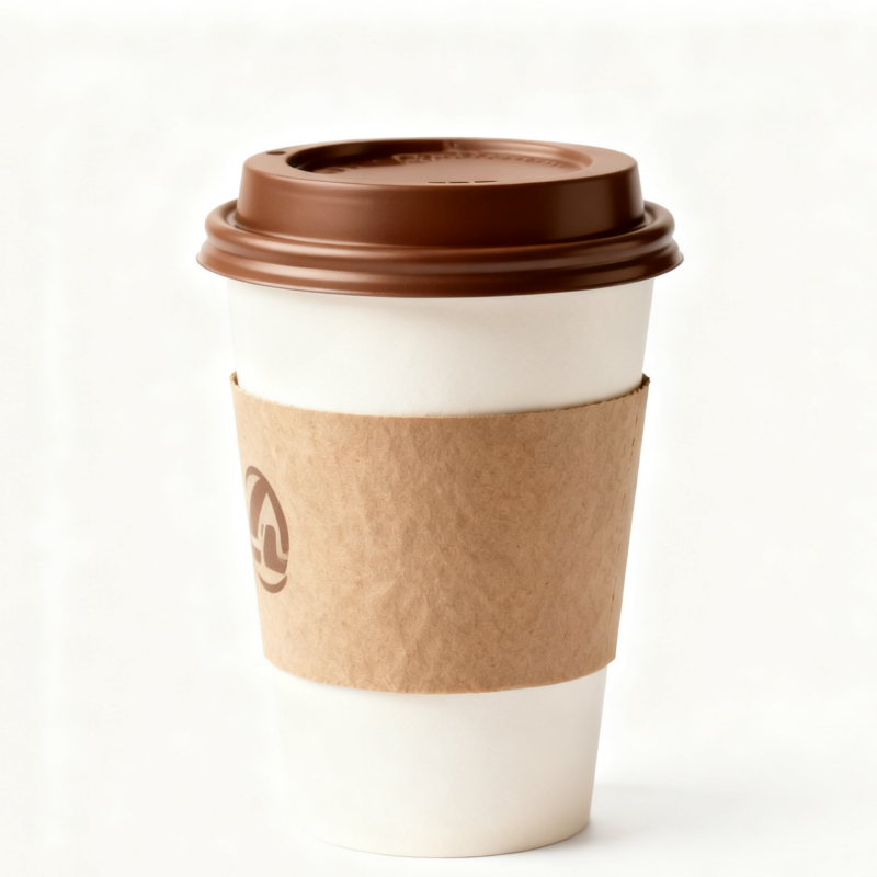 Buy cheap Eco-friendly water-based coating customized disposable single and double wall coffee paper cup with lid cup cover from wholesalers