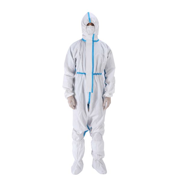 Quality Disposable Medical Protective Coverall Suit Bacteria And Viruses Resistance for sale