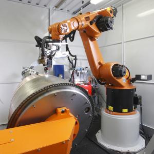 KUKA Industrial Robot Arm KR120 R3100 With Schunk Robotic Gripper For Material