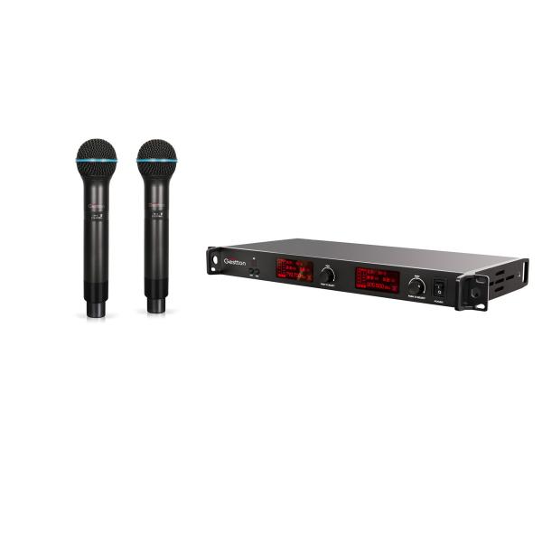 Quality 50/60Hz UHF Wireless Handheld Microphone Phase Lock Loop Frequency Control for sale
