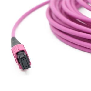 Buy cheap Low Loss MTP MPO Fiber , Multimode Trunk Cable Patch Cord Polarity B 8/12/24 Strand from wholesalers