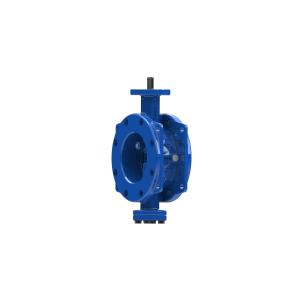 Ductile Iron Dovetail Design Double Eccentric Butterfly Valve For Water Systems