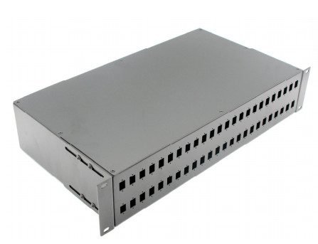 Buy cheap 2U 19inch Empty Fixed Rack mount Fiber patch panel from wholesalers