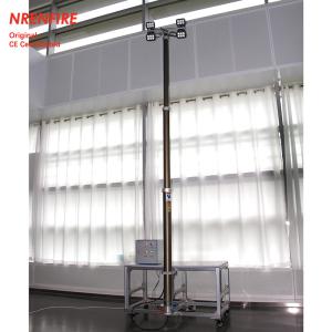 4.6m pneumatic telescopic mast light tower-inside wires-4x60W LED-remote control