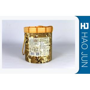 Buy cheap Fancy Logo Printed Cardboard Tubes With PP Ropes , Eco - Friendly from wholesalers