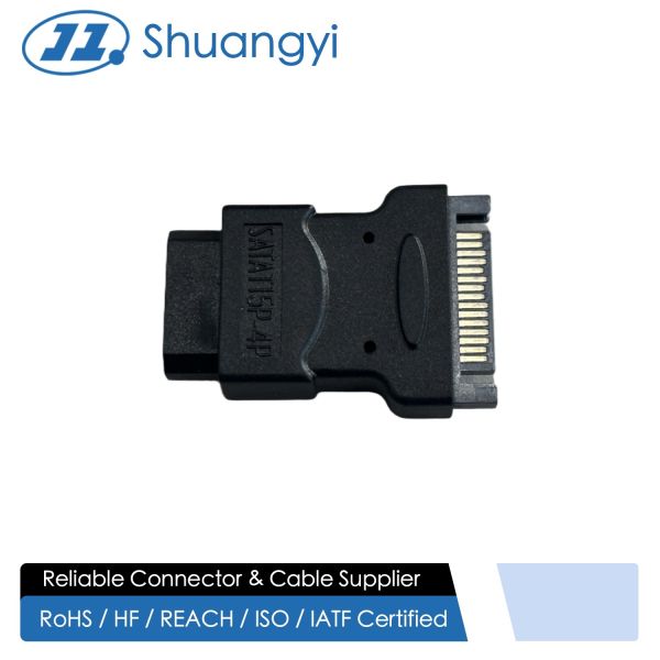 Quality SATA 15Pin to 4Pin Power Connector Adapter – Electrical Terminal Converter for HDD / PSU / Server for sale