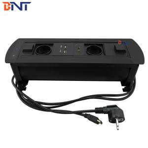 Buy cheap 3Mm Panel Thickness electric Black Desk Pop Up Multimedia Socket from wholesalers