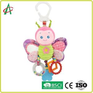 Buy cheap EN71 25cm Soft Plush Baby Rattles With Teeth Chew And Mirror from wholesalers