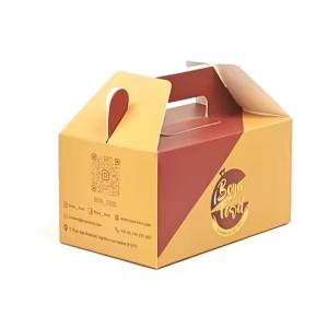 Buy cheap Customized Color Eco-friendly Fried Chicken Box with Handle and Fast Food Takeaway from wholesalers