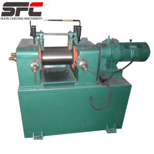 Two Roll Rubber Mixing Mill 160mm Roll Diameter PLC Automated Control