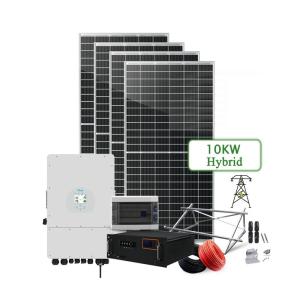 Buy cheap Monocrystalline Silicon 5KW 8KW 10KW Solar Power System Kit Hybrid Complete for Home from wholesalers