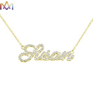 Buy cheap SS304L Sparkling Name Necklace With Elegant Nameplate Pendant from wholesalers
