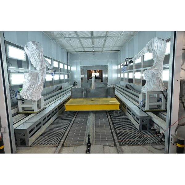 Quality Steel Profile Paint Line Robot Paint Production Line Transport With Trolley for sale