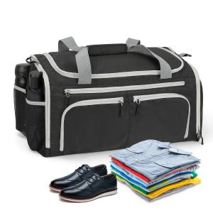 China Foldable Custom Sports Duffle Bag With Shoe Compartment Mens on sale