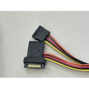 Buy cheap SATA 15Pin Power Connector Y Splitter Cable – 1 to 2 Female Electrical Wire Harness for HDD / SSD / Server Power Distribution from wholesalers