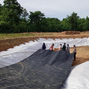 Buy cheap HDPE Pond Liner Plastic Liner Waterproofing Geo Membrane Impermeable Geomembrane GM13 from wholesalers