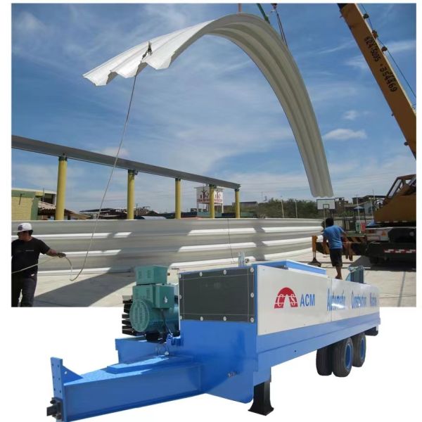 Buy cheap 0.8-1.5mm Thickness ACM No-Grid 914-610 K Q Span Arch Roof Machine With 36 Meters Proper Span from wholesalers