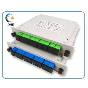 Buy cheap Sc Fiber Optic Cassette Plc Splitter Card Inserting 1X2 1X4 1X8 1X16 1X32 Way Mini PLC Splitters Card Type Box Splitter from wholesalers